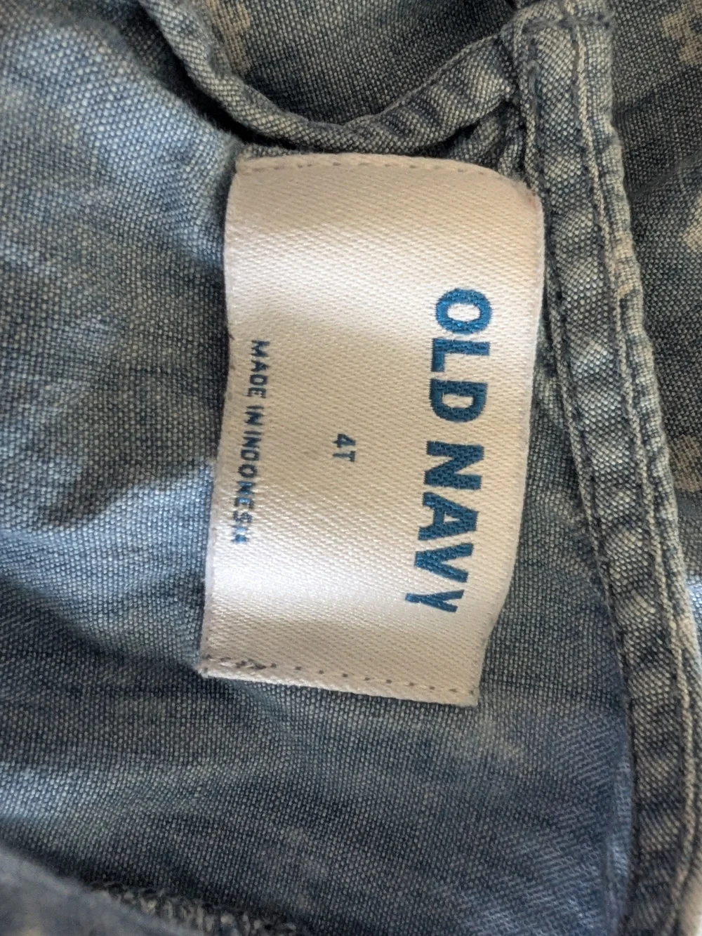 Children's Old Navy Light Blue Denim Floral Dress